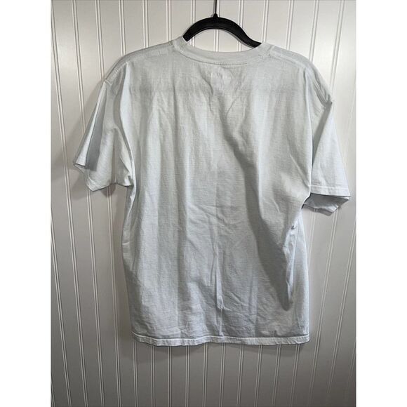 All American Grrrl Girl Big Dogs Tee Shirt Size Large White Heart Flag - Picture 7 of 7